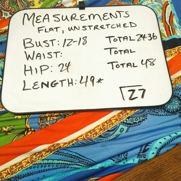 Beautiful Maxi Sundress by 1.2.3 Like New S/M - Picture 4 of 4